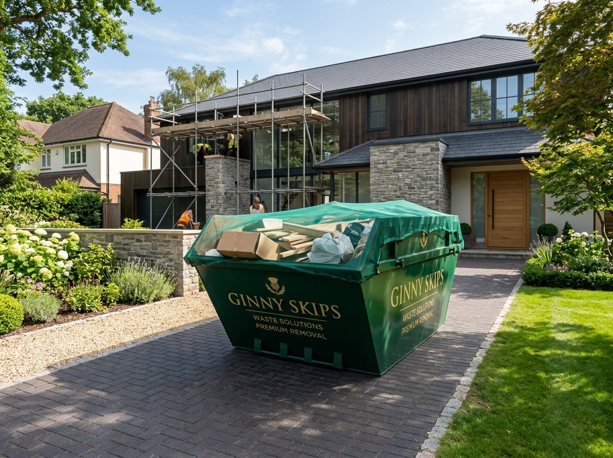 Ginny Kiwi Bins Skip on Driveway